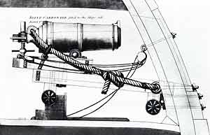 cannon Caronade 68 livres