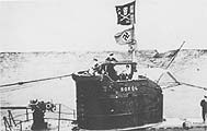 Black flag of English submarine
