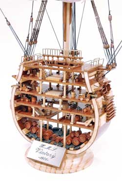 HMS Victory, cut view