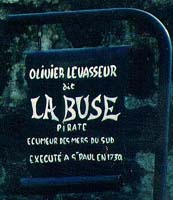 The grave of La Buse